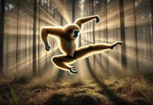 femelles singes danse