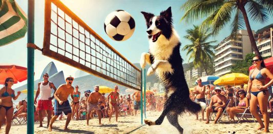 chien footvolley Rio