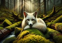 mysterieux renard blanc oregon