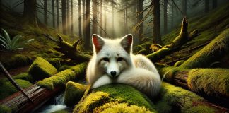 mysterieux renard blanc oregon