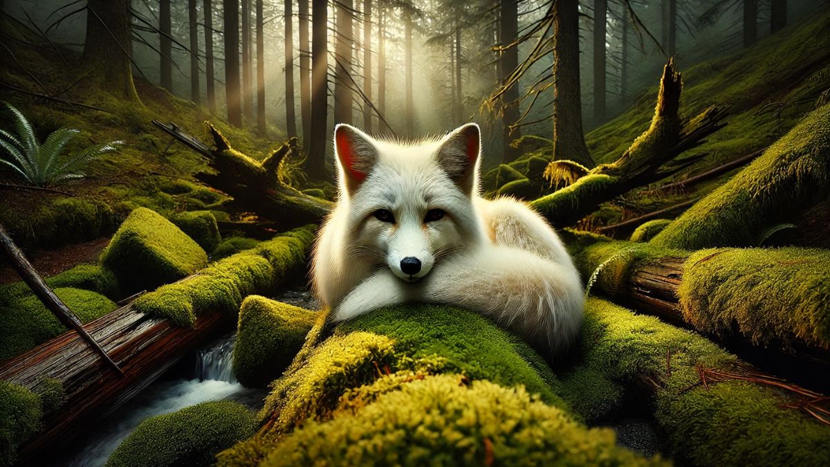 mysterieux renard blanc oregon