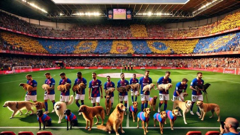 footballeurs chiens abandon