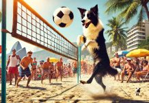 chien footvolley Rio