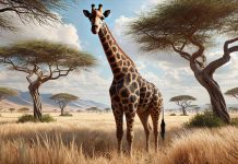 girafe long cou